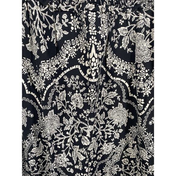 Pioneer Woman Dress Size 18W 1X 2X Black & White Print Smocking Country Peasant - Picture 7 of 13